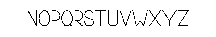 Special Homemade Font UPPERCASE