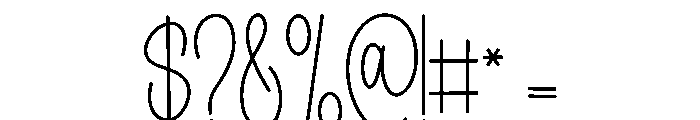 Special Merchandise Font OTHER CHARS