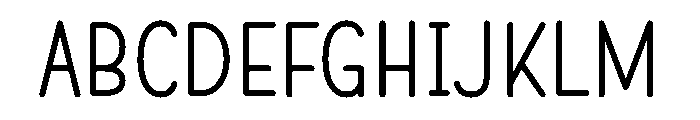 Special Modern Regular Font UPPERCASE