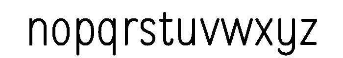 Special Modern Regular Font LOWERCASE