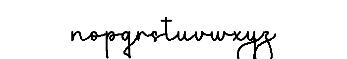 Special Motherday Font LOWERCASE