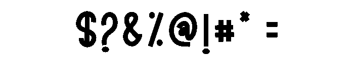 Special Newyear Font OTHER CHARS