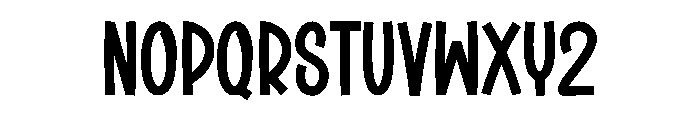 Special Newyear Font LOWERCASE