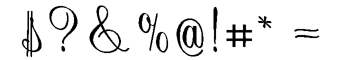 SpecialHandwritten Font OTHER CHARS