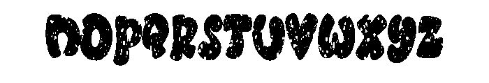 Speckled Bubble By Sque Regular Font UPPERCASE