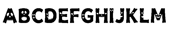 Speckled Regular Font UPPERCASE
