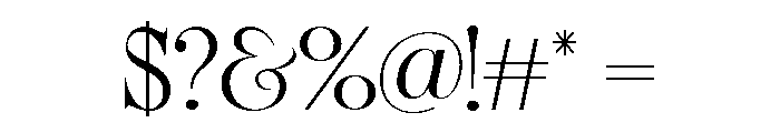 SpectralBridge-Regular Font OTHER CHARS
