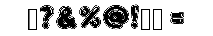 Speech Bubble Regular Font OTHER CHARS
