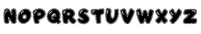 Speech Bubble Regular Font UPPERCASE