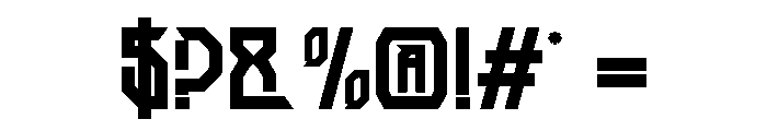 Speed Gemors Font OTHER CHARS