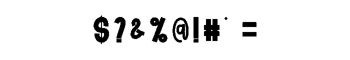 Speed Painting Font OTHER CHARS