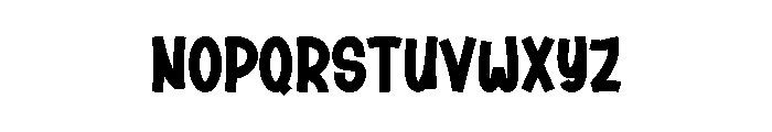 Speed Painting Font LOWERCASE