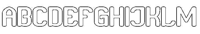 Spend Time-Hollow Font UPPERCASE
