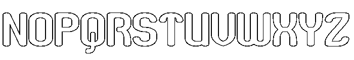 Spend Time-Hollow Font UPPERCASE