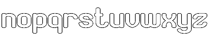 Spend Time-Hollow Font LOWERCASE