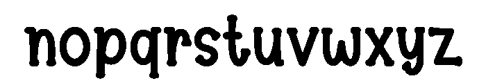 Spice Berry Font LOWERCASE