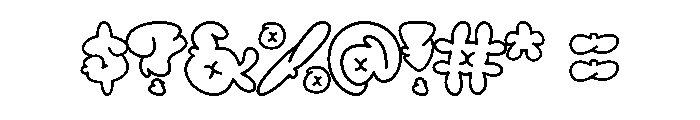 Spice Hype Outline Regular Font OTHER CHARS