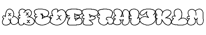 Spice Hype Outline Regular Font UPPERCASE