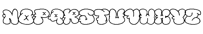 Spice Hype Outline Regular Font UPPERCASE