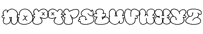 Spice Hype Outline Regular Font LOWERCASE