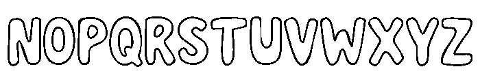 Spiced Autumn Outline Regular Font UPPERCASE
