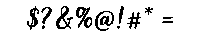 Spiced Autumn Script Regular Font OTHER CHARS