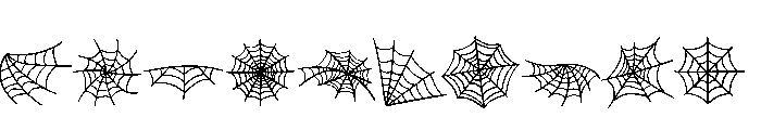 Spider Web Outline Font OTHER CHARS