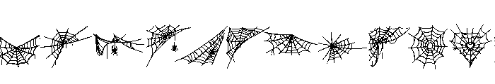 Spider Web Outline FONT