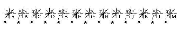 Spider web frame FONT