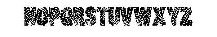 Spiders Web By Squeeb C Regular Font UPPERCASE