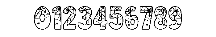 Spiderweb Army Line Font OTHER CHARS