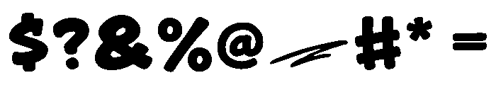 Spidol Marker Extras Regular Font OTHER CHARS