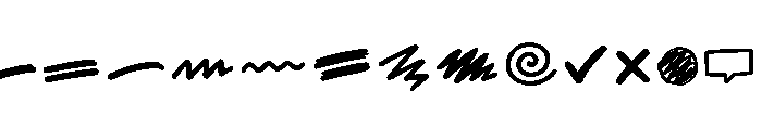 Spidol Marker Extras Regular Font UPPERCASE