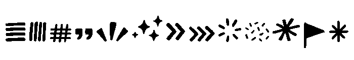 Spidol Marker Extras Regular Font LOWERCASE