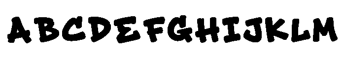 Spidol Marker Regular Font UPPERCASE