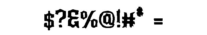 Spikes To Smooth Font OTHER CHARS