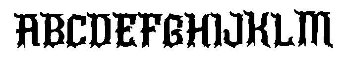 Spikes To Smooth Font UPPERCASE
