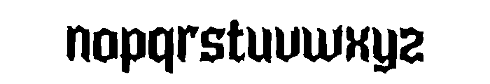Spikes To Smooth Font LOWERCASE