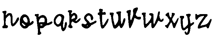 Spiky_Orb Font LOWERCASE