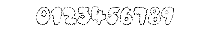 Spiky Outline By Squeeb Regular Font OTHER CHARS