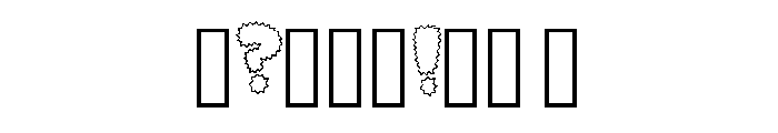 Spiky Outline By Squeeb Regular Font OTHER CHARS