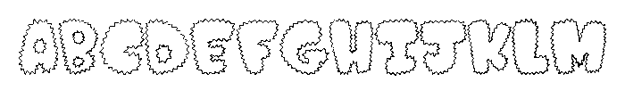 Spiky Outline By Squeeb Regular FONT