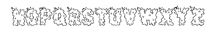 Spilt Drinks Splash By  Regular Font LOWERCASE