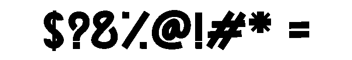 Spine  Klick Font OTHER CHARS