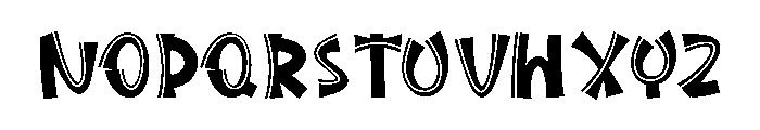 Spine  Klick Font UPPERCASE