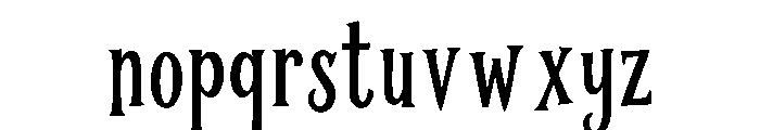 Spinewick Font LOWERCASE