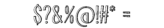 Spirit Quality Outline Regular Font OTHER CHARS