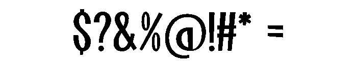 Spirit Quality Regular Font OTHER CHARS