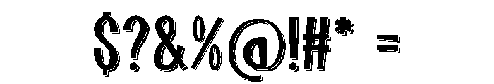 Spirit Quality Shadow Regular Font OTHER CHARS