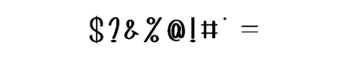 Spirit Wednesday Font OTHER CHARS